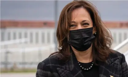  ?? Photograph: Sarahbeth Maney/AFP/Getty Images ?? Vice-President Kamala Harris at Paris-Orly Airport on November 13, 2021, as she leaves after a four-day trip to France.