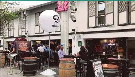  ?? AFP PIC ?? The bar in Singapore named after Colombian drug lord Pablo Escobar.