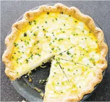  ?? VAN ACKERE/AMERICA’S TEST KITCHEN DANIEL J. ?? Leave plenty of time to make this leek and goat cheese quiche.