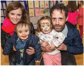  ??  ?? Daniel (1), Anna (2) with Mom & Dad Mairead & Eddie at the SECAD Healthy Eating Healthy Lifestyle demonstrat­ion at the Macroom Food Festival which took place last weekend. SECAD has been working since August with the active retired and students, and...