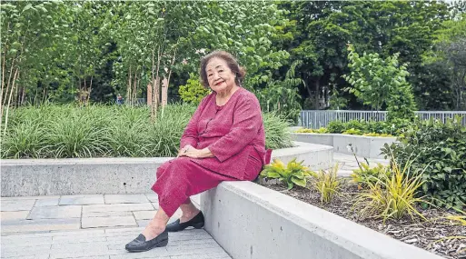  ?? BRETT GUNDLOCK THE NEW YORK TIMES ?? Setsuko Thurlow, 88, is seen near her home in Toronto. She is among a dwindling group of survivors who can tell first-hand of the devastatio­n in August 1945.