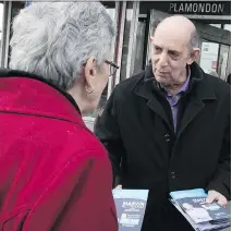  ?? PIERRE OBENDRAUF ?? “My reason for running this time was to change the political culture of the city,” says longtime city councillor Marvin Rotrand.