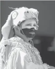  ?? Leah Hennel/calgary Herald ?? A member of the Tsuu T’ina Nation rides in Friday’s parade.