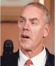  ?? CAROLYN KASTER, AP ?? Interior Secretary Ryan Zinke will review the current plan.