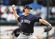  ?? CARLOS OSORIO / AP ?? A drasticall­y shortened, intradivis­ional season gives the edge to teams with sharp pitchers, and the Yankees signed Gerrit Cole in the offseason.