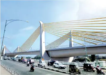  ??  ?? Image of “New Kelani Bridge” once completed