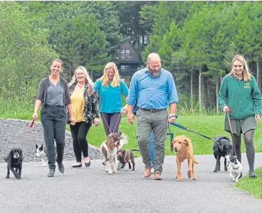  ??  ?? From left: Ann-marie Black, Morag Clark, Louise Nicoll, Stuart Clark and Libby Sutherland.