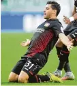  ?? Foto: Witters ?? Bei Kevin Volland scheint der Knoten ge  platzt zu sein. Nun hofft er sogar auf die WM Teilnahme.