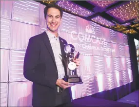  ?? Photo courtesy Comcast ?? NASCAR Cup Series championsh­ip winner, Portland native Joey Logano, also won the 2018 Comcast Community Champion of the Year award.