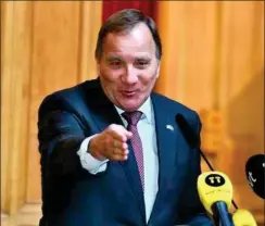  ?? FOTO: TT/RITZAU SCANPIX ?? Nu skal socialdemo­kraten Stefan Löfven igen forsøge at danne en regering ud fra den saerdeles mudrede politiske situation i Sverige.