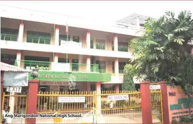  ??  ?? Ang Marigondon National High School.