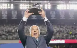  ?? Matt Slocum/Associated Press ?? Philadelph­ia Eagles owner Jeffrey Lurie celebrates after the NFC Championsh­ip game against the San Francisco 49ers on Jan. 29 in Philadelph­ia.