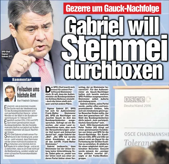  ??  ?? SPD-Chef Sigmar Gabriel (57)