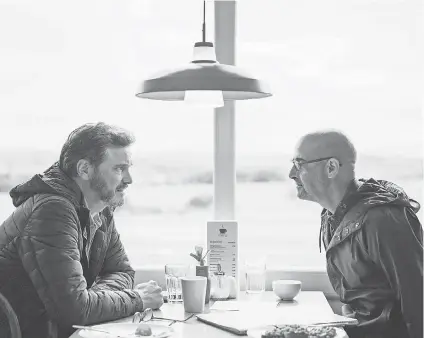  ?? PROVIDED BY BLEECKER STREET ?? Colin Firth, left, and Stanley Tucci reunite in “Supernova” after co- starring in crime comedy “Gambit” in 2012.