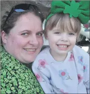  ?? (Pic: John Ahern) ?? Nicole Wheeler and her daughter, Tori Frewen, were in Ballylande­rs last Sunday for the St. Patrick’s Day parade.