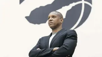  ?? CRAIG ROBERTSON/FILES ?? Raptors president Masai Ujiri says he was devastated by the deaths in Toronto Monday, noting: “What we do doesn’t really matter sometimes. I can’t imagine what it would be like to be on that sidewalk.”