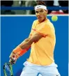  ??  ?? Rafael Nadal beat Milos Raonic