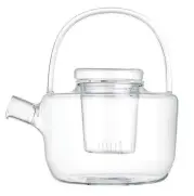  ?? CB2 ?? The Betty teapot from CB2 is made of durable lab-grade glass. Fill it with flowering teas to make a soothing brew.