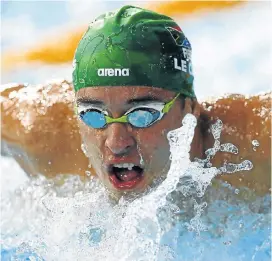  ?? Picture: REUTERS ?? WORLD-BEATER: Chad Le Clos expecting medals at the Olympic Games in Rio