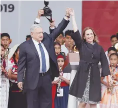  ??  ?? Celebra. La transforma­ción esta en marcha, dijo en su discurso.