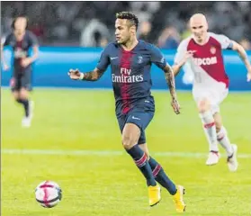  ?? FOTO: EFE ?? Neymar Jr. durante la pasada Supercopa de Francia en la que el PSG derrotó al Mónaco