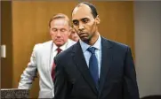  ?? LEILA NAVIDI / STAR TRIBUNE ?? Former Minneapoli­s police officer Mohamed Noor was sentenced to nearly 5 years in prison for killing Justine Damond, after she called 911 to report a possible rape behind her home in 2017.