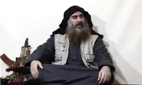  ?? Photograph: AP ?? The brother-in-law of Abu Bakr al-Baghdadi says he had four wives when he last saw him in 2018.