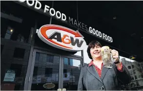  ?? — THE CANADIAN PRESS FILES ?? A&W CEO Susan Senecal says reducing waste from landfills is a top priority for the Canadian company.