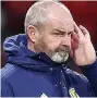  ??  ?? PROBLEMS Steve Clarke has a few injury worries