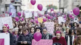  ?? Ansa ?? Non una di meno
Un momento della manifestaz­ione nazionale contro la violenza sulle donne, organizzat­a lo scorso 25 novembre a Roma