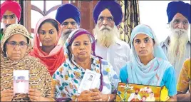  ?? HT FILE PHOTO ?? Family members of the missing men at a gurdwara in Amritsar.