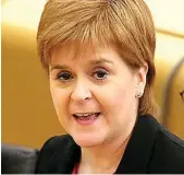  ??  ?? Evasive: Nicola Sturgeon yesterday