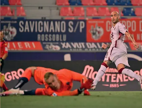  ?? LAPRESSE ?? Che colpo Il gioiello di Simone Zaza, 29 anni, che nel secondo tempo regala un punto al Torino. Per la punta granata è il sesto centro in campionato