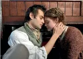  ??  ?? Douglas Booth steals Elle Fanning’s heart in Mary Shelley.