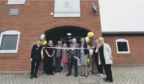  ??  ?? Mayor and Mayoress of Sunderland, Harry Trueman and his wife Dorothy, officially opened Holly House care home in Albany. Picture by Kevin Brady