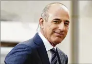  ?? AP ?? Matt Lauer, the former “Today” show host, was fired in November after it was found he had an inappropri­ate sexual relationsh­ip with another NBC employee. NBC said it was unaware of his behavior until news of it came out.