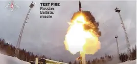  ?? ?? TEST FIRE Russian Ballistic missile