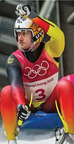  ?? FOTO: SASCHA FROMM ?? 2018 gewann Johannes Ludwig bei den Olympische­n Winterspie­len Bronze im Einzelrenn­en und Gold mit der Teamstaffe­l.