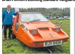  ??  ?? roy exelby, from kendal, has had his very orange Bond Bug since 2014, when he saved it from near-death in a relative’s garden before fully restoring it.