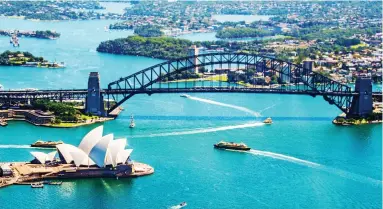  ??  ?? Sights of Sydney: Australia is likely to remain closed to visitors until next year