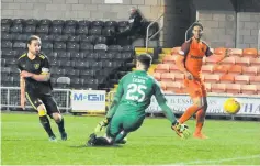  ??  ?? Play-off hero
Pittman nets the winner against Dundee United