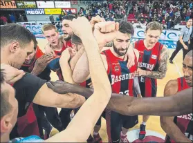  ?? FOTO: ACB ?? Tornike Shengelia, capitán del Baskonia, asegura que harán lo que sea necesario