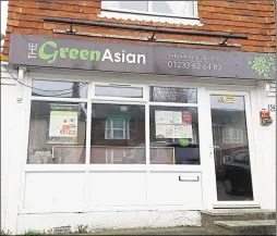  ??  ?? The Green Asian in Faversham Road