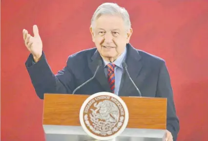  ?? FOTO: CORTESÍA ?? &gt; El presidente Andrés Manuel López Obrador dijo este miércoles que no permitirán más prebendas al interior del sindicato de Pemex.