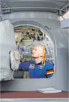  ?? FOTO: THOMAS KÖRBEL ?? Alexander Gerst bereitet sich derzeit im Juri-Gagarin-Kosmonaute­ntrainings­zentrum in Moskau auf seine nächste Mission vor. Im Sommer soll er zur ISS fliegen.