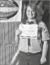  ??  ?? ANNE MITCHELL, DEN LEADER of Cub Scout Pack 8051 and communicat­ions chair for Gila River District, received the Copper Star Award.