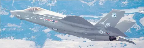  ?? Lockheed- Martin ?? KPMG is expected to release its report on the federal government’s purchase of the Lockheed-Martin-built F-35 jet fighter next week.