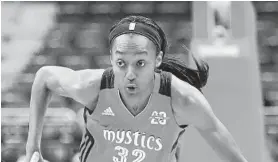  ?? RICKY CARIOTI/THE WASHINGTON POST ?? Rookie Shatori Walker-Kimbrough has played in 15 of 22 games for the Mystics.