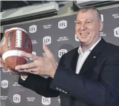  ?? FRANK GUNN/THE CANADIAN PRESS ?? CFL commission­er Randy Ambrosie has made a big change to the league in his first month on the job, limiting coaches to one video review challenge per game, effective immediatel­y.
