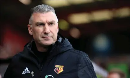  ??  ?? Nigel Pearson said he would not have taken on the challenge at Watford if he did not think he had a realistic chance of succeeding. Photograph: Marc Atkins/Offside/Offside via Getty Images